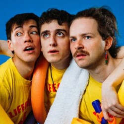 Chuck Salmon: Pool Noodles. Image shows left to right: Alex Franklin, Noah Geelan, Will BF