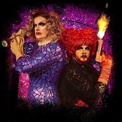 Drag Queens vs Zombies. Image shows from L to R: Kate Butch, Crudi Dench