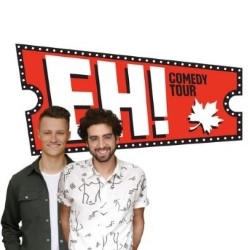 Eh! Comedy Tour. Image shows from L to R: Andrew Packer, Jacob Balshin