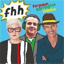 Ferguson, Harrington, Hawkes Podcast. Image shows from L to R: Lynn Ferguson, Neil Harrington, Chesney Hawkes