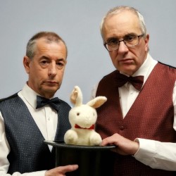 Grumpy Magicians Present: Trust Us, We're Magicians. Image shows from L to R: John Hearn, Paul Temple