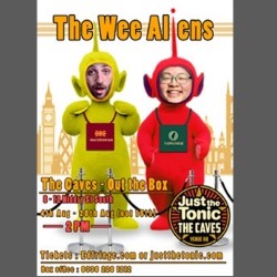 Vlad and Kuan-wen: The Wee Aliens. Image shows left to right: Vlad, Kuan-Wen Huang