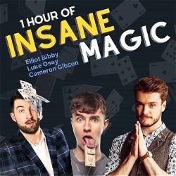 1 Hour Of Insane Magic. Image shows left to right: Cameron Gibson, Elliot Bibby, Luke Osey