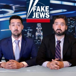 Fake Jews. Image shows left to right: Luke Messina Meginsky, James Regal