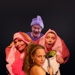 Femme Natale Theatre. Image shows left to right: Tracey Savage, Fingal Pollock, April Phillips, Jeremy Nelson