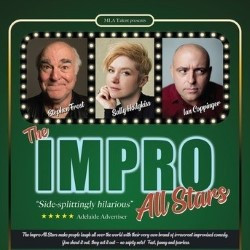 Impro All Stars. Image shows left to right: Stephen Frost, Sally Hodgkiss, Ian Coppinger