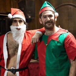 It's Christmas Time. Image shows left to right: Ray Badran, Josh Glanc