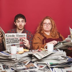 Northern News: Live!. Image shows left to right: Ian Smith, Amy Gledhill