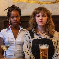 Sharon Wanjohi and Abbie Edwards: Screaming, Crying, Throwing Up. Image shows left to right: Sharon Wanjohi, Abbie Edwards