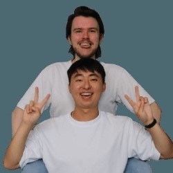 Woah! These Guys are Funny. Image shows left to right: James Pendleton, Vinny Shiu