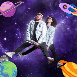 Cosmic Twegheads. Image shows left to right: Jack Pellow, Jordan Frew