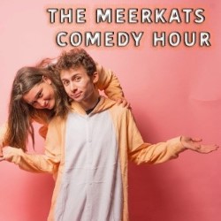 Meerkat Comedy Hour with Lukas Arnold and Gabby Jordan Brown. Image shows left to right: Gabby Jordan Brown, Lukas Arnold