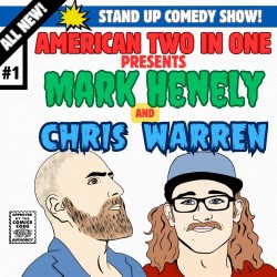 American Two in One Comics. Image shows left to right: Mark Henely, Chris Warren