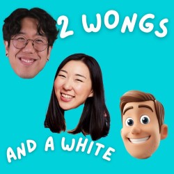 2 Wongs and a White. Image shows left to right: Harry Jun, Jenny Tian