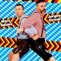 Achtung! The Superkrauts Are Coming!. Image shows left to right: Marc Adams, Jürgen Strack