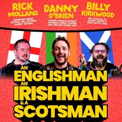 An Englishman, an Irishman and a Scotsman. Image shows left to right: Rick Molland, Danny O'Brien, Billy Kirkwood