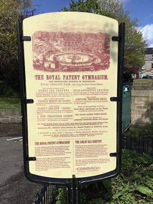 The Royal Patent Gymnasium sign