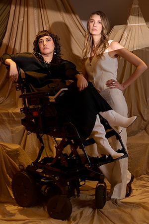 Image shows left to right: Kyla Harris, Lee Getty