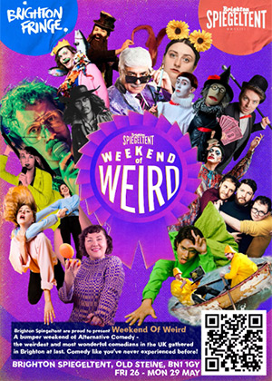 Brighton Fringe Weekend of Weird 2023 poster