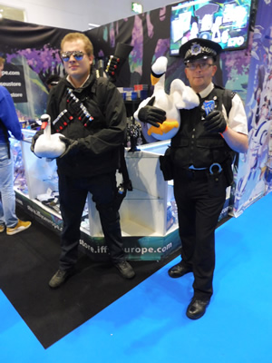 Comic-Con 2019: Hot Fuzz cosplay. Copyright: Si Hawkins