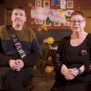 Image shows from L to R: Joe Lycett, Jo Brand