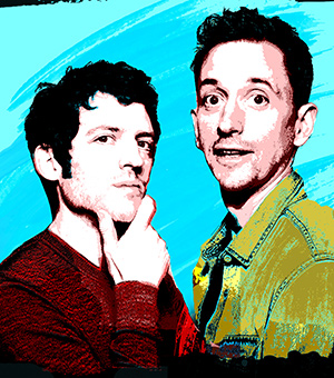 Image shows from L to R: Elis James, John Robins