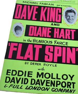 Poster: Dave King and Diane Hart in the hilarious farce Flat Spin