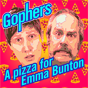 The Exploding Heads - Gophers: A Pizza for Emma Bunton. Image shows from L to R: Anthony Richardson, Mark Davison