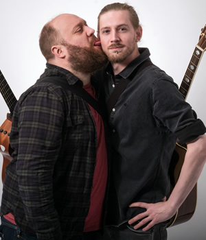 Jonny & The Baptists. Image shows from L to R: Jonny Donahoe, Paddy Gervers