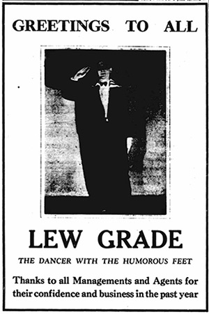 Lew Grade: the dancer with the humorous feet. Lew Grade