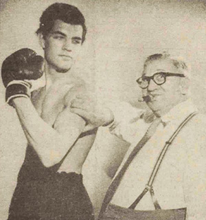 Poet's Corner. Image shows left to right: Gary Raymond, Harry Green