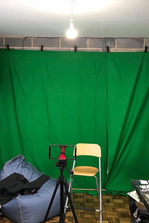 Green screen Tom Binns used