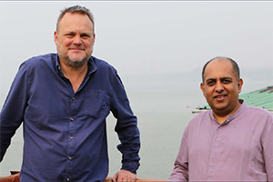 Al Murray: Why Does Everyone Hate the British Empire?. Image shows left to right: Al Murray, Anuvab Pal