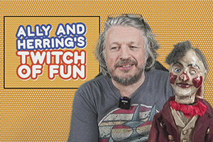 Ally and Herring's Twitch of Fun. Richard Herring