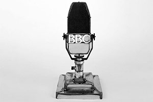 An early BBC microphone. Copyright: BBC