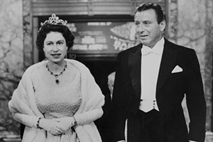 The Queen and Bernard Delfont