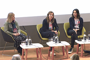 Big Comedy Conference 2023. Image shows left to right: Claire Jones, Clelia Mountford, Michelle Farr-Scott
