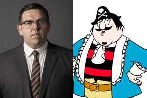 Nick Frost and Captain Pugwash