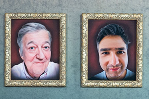 Celebrity Traitors. Image shows left to right: Stephen Fry, Nick Mohammed