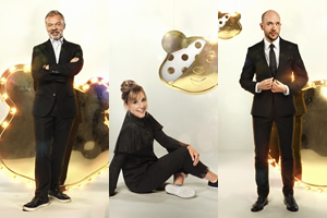 Children In Need 2019. Image shows from L to R: Graham Norton, Mel Giedroyc, Tom Allen