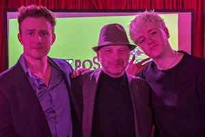 Comedy Poster Awards 2023. Image shows left to right: Tom Houghton, Bennett Arron, Daniel Foxx