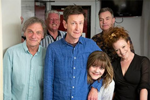 The Comedy Store Players. Image shows left to right: Richard Vranch, Andy Smart, Lee Simpson, Josie Lawrence, Neil Mullarkey, Kirsty Newton
