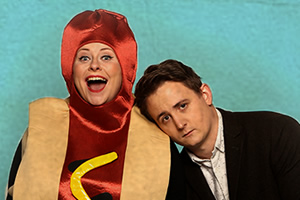 The Delightful Sausage. Image shows from L to R: Amy Gledhill, Chris Cantrill