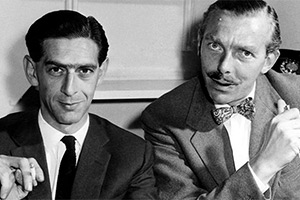 Image shows left to right: Denis Norden, Frank Muir. Credit: BBC