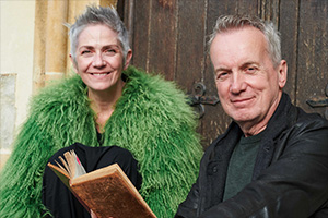 Image shows left to right: Denise Mina, Frank Skinner. Credit: IWC Media