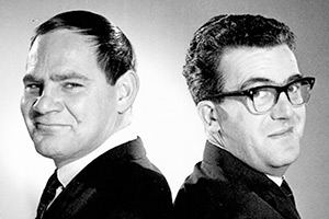 Image shows left to right: Dick Hills, Sid Green