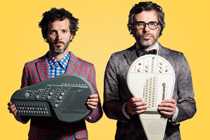 Flight Of The Conchords. Image shows from L to R: Bret McKenzie, Jemaine Clement