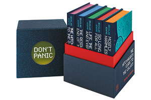 The Folio Society's five-volume complete The Hitchhiker's Guide To The Galaxy box set