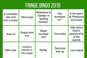 Fringe Bingo 2019