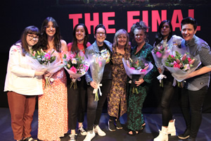 Funny Women Awards 2019. Image shows from L to R: Teresa Burns, Samantha Lyden, Lydia Rynne, Sian Davies, Lynne Parker, Laura Smyth, Charlie George, Hannah Brackenbury Funny Women Awards 2019. Image shows from L to R: Teresa Burns, Samantha Lyden, Lydia Rynne, Sian Davies, Lynne Parker, Laura Smyth, Charlie George, Hannah Brackenbury